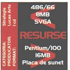 Caseta CATEGORIA / PRODUCĂTOR / FORMAT + RESURSE