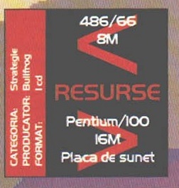 Caseta CATEGORIA / PRODUCĂTOR / FORMAT + RESURSE