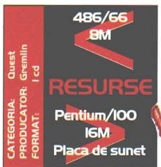 Caseta CATEGORIA / PRODUCĂTOR / FORMAT + RESURSE