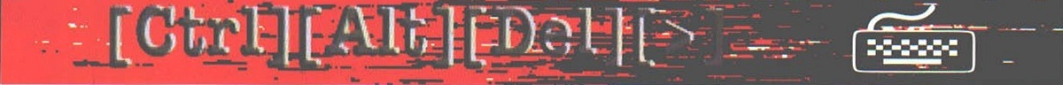 Bannerul rubricii Ctrl-Alt-Del, cu desenul de tastatură
