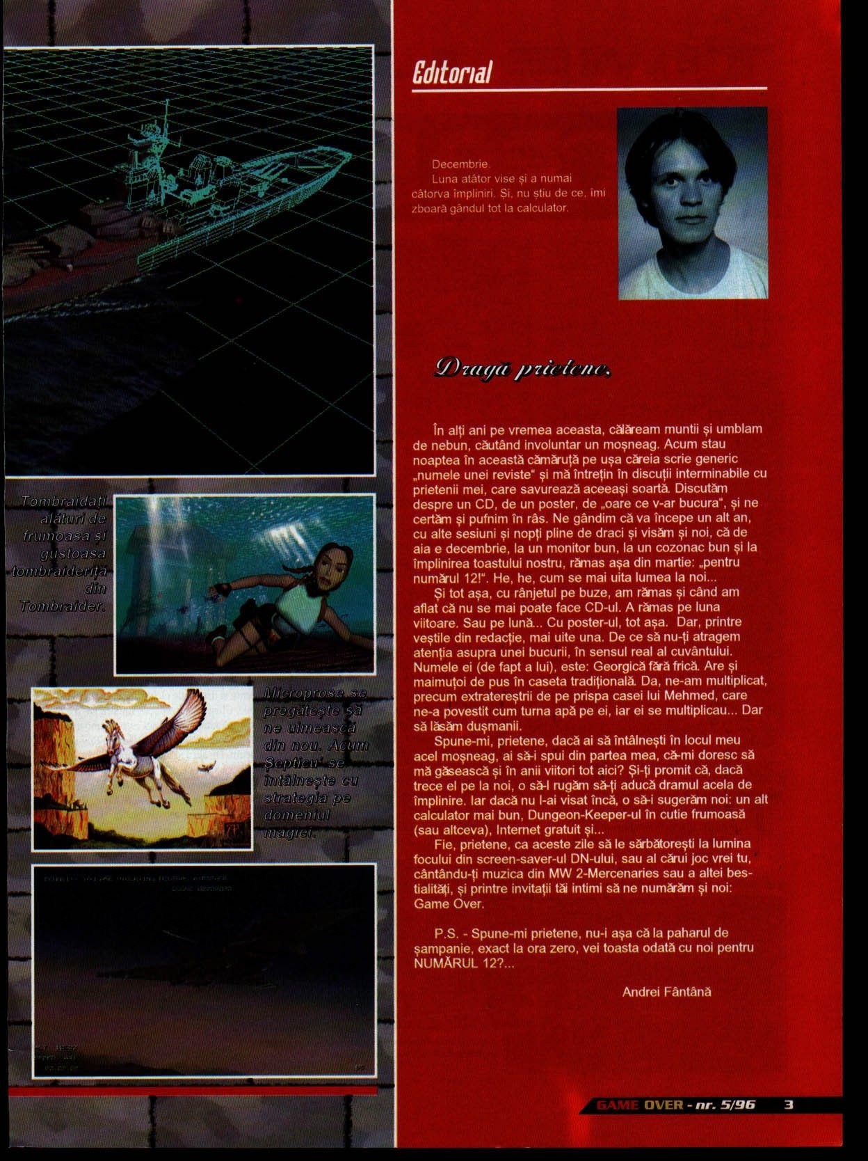 Numărul 5, pagina 5 — Editorial