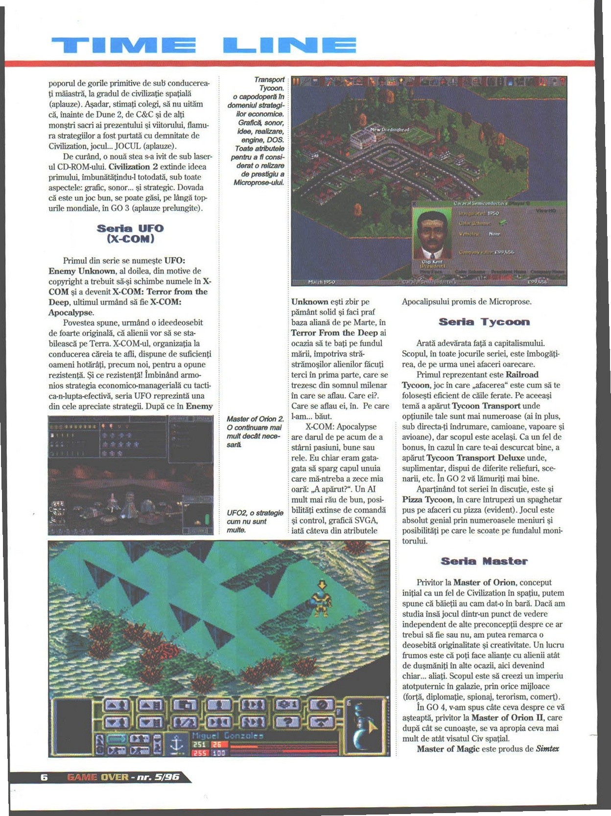 Numărul 5, pagina 8 — TIME LINE: MicroProse