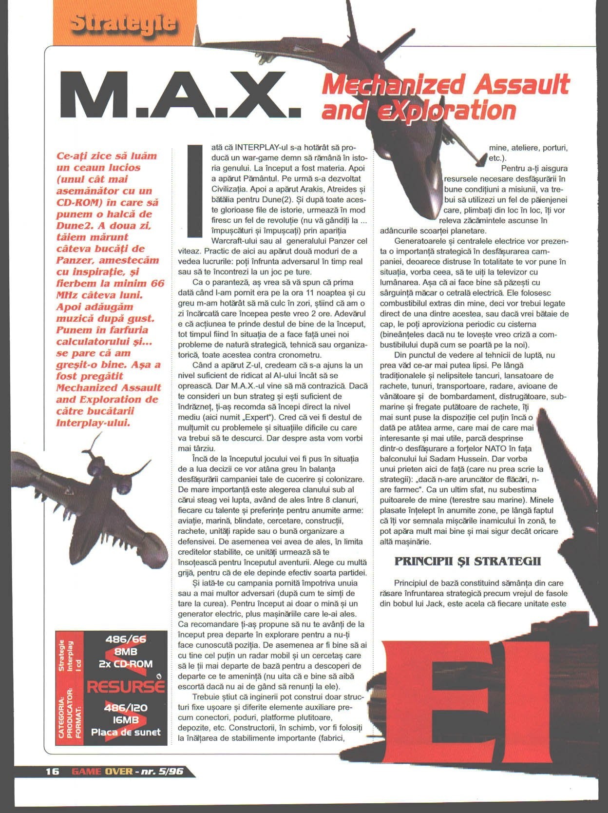 Numărul 5, pagina 18 — M.A.X. - Mechanized Assault and eXploration