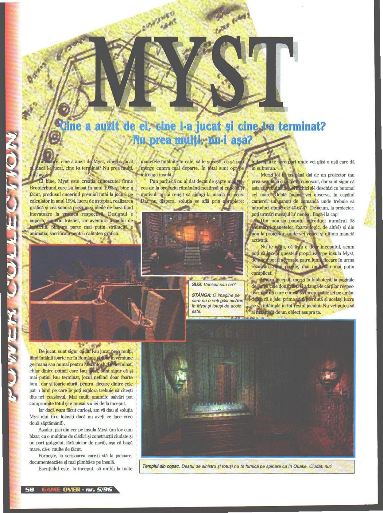 Numărul 5, pagina 58 — Myst - solutie completa