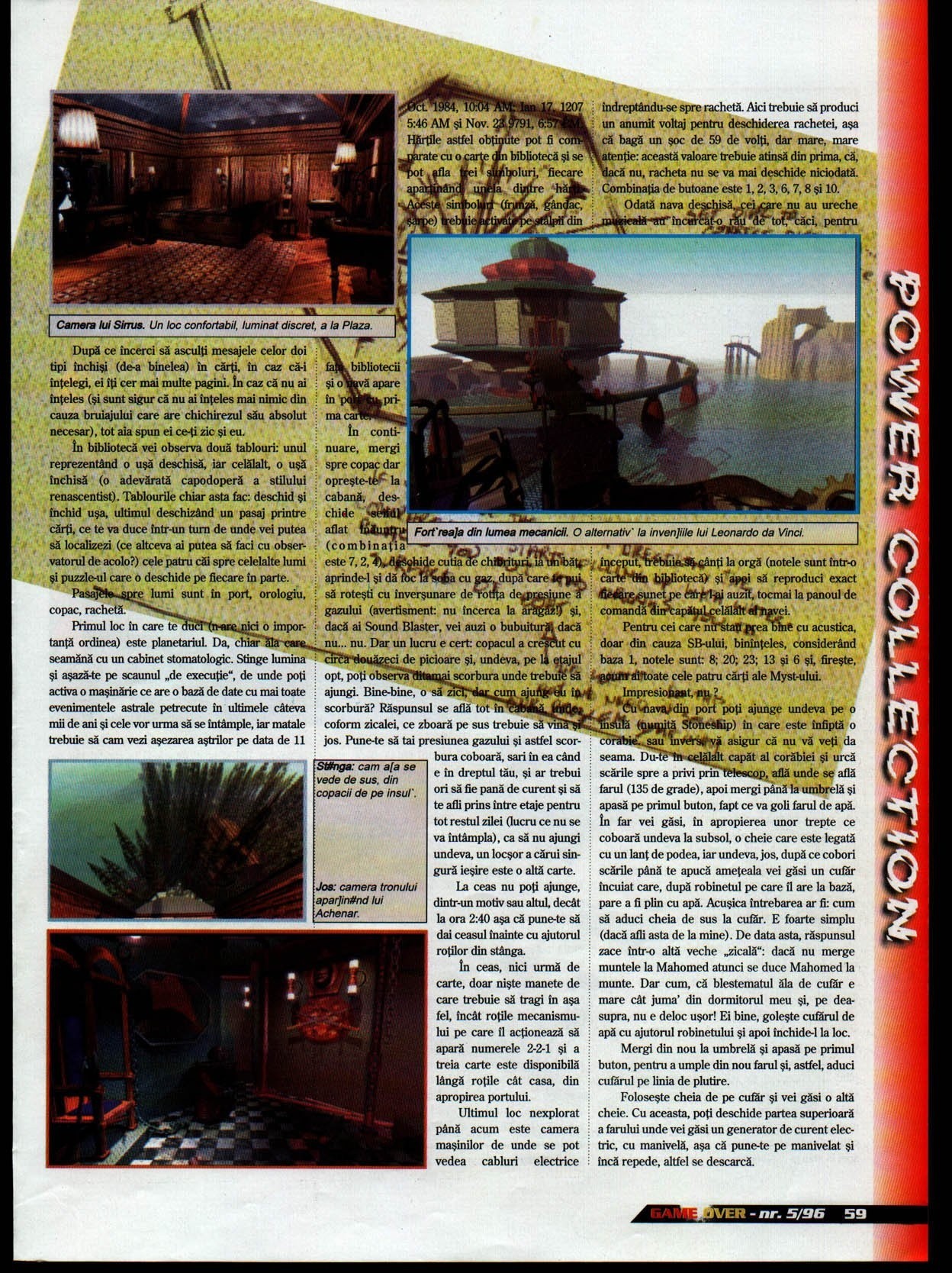 Numărul 5, pagina 59 — Myst - solutie completa