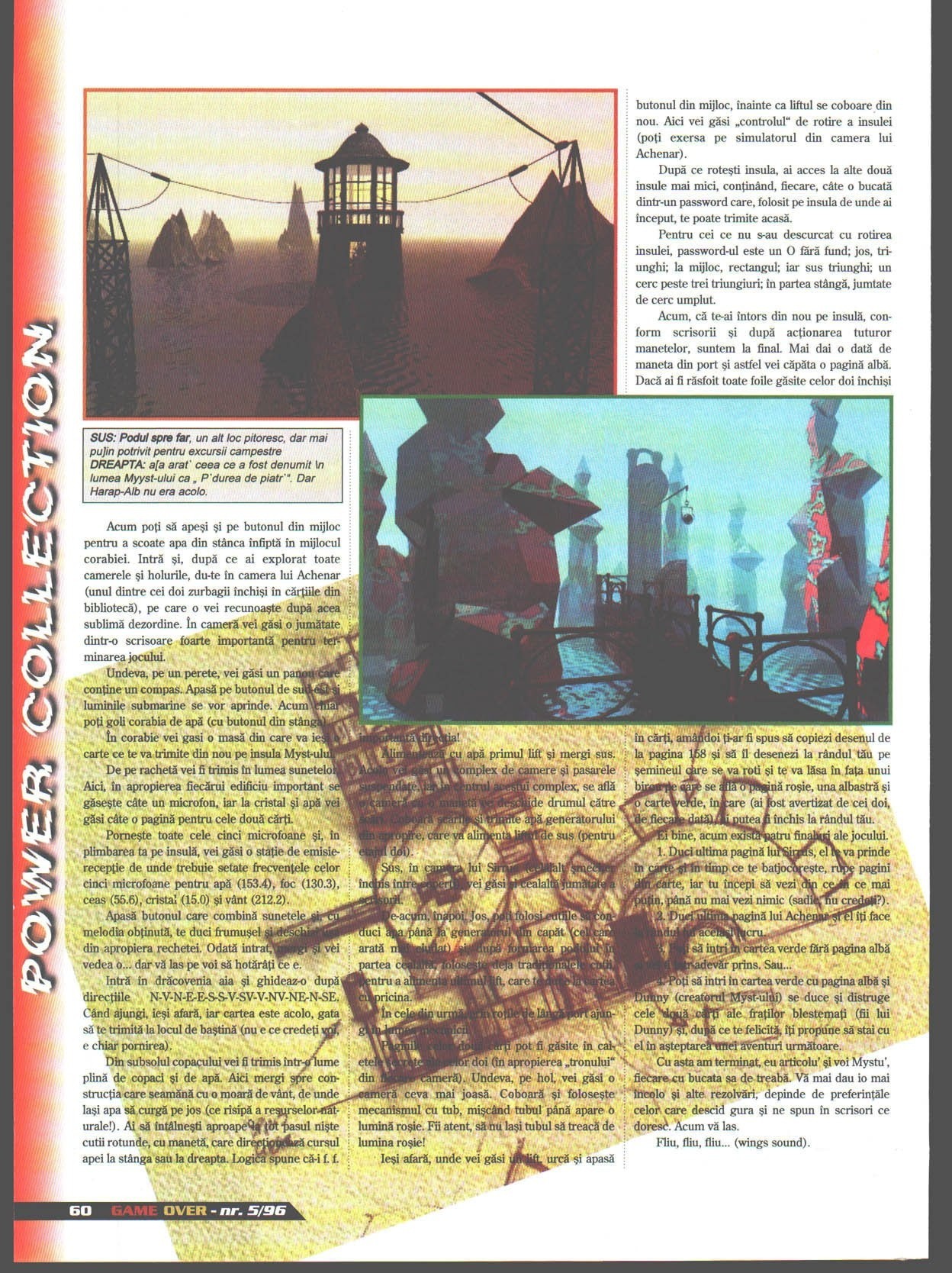 Numărul 5, pagina 60 — Myst - solutie completa