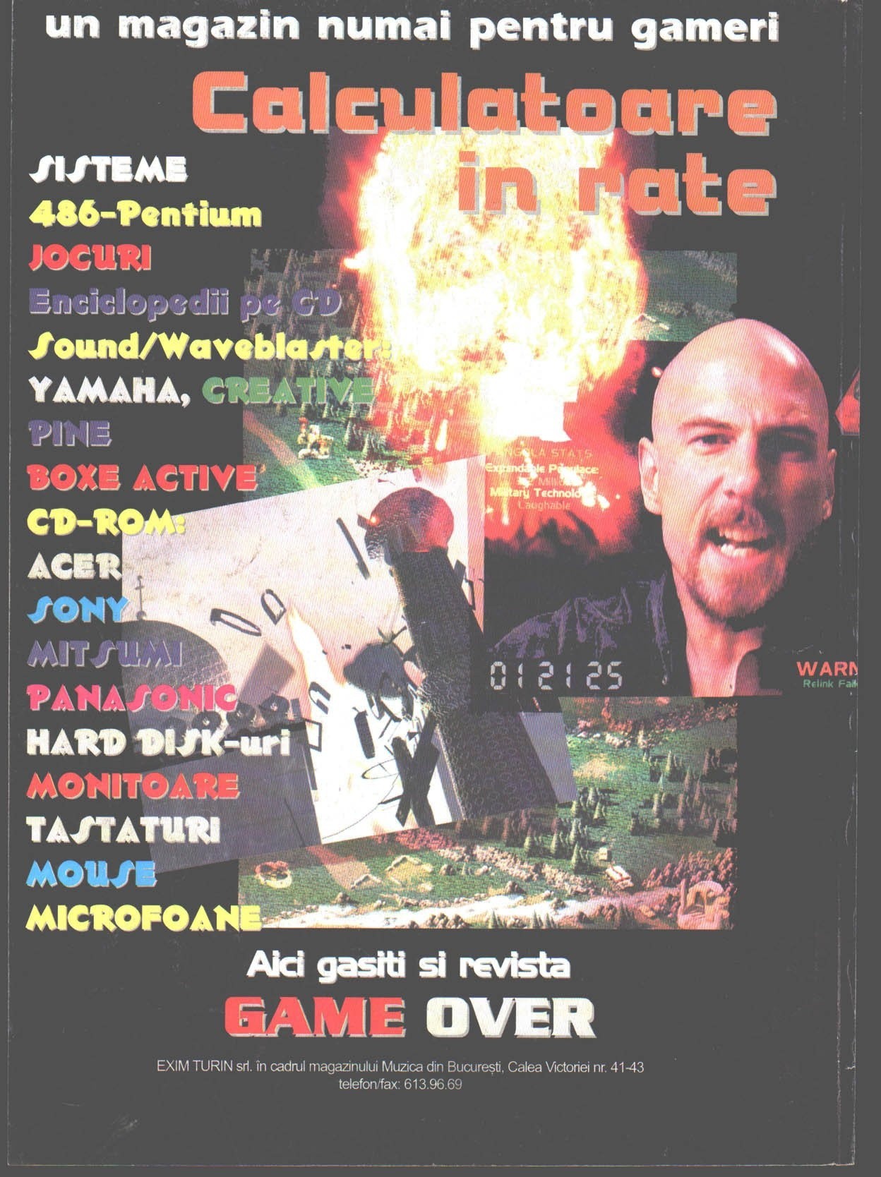 Numărul 5, pagina 66 — Coperta 4 - Exim Turin, "Calculatoare in rate" (reclama)