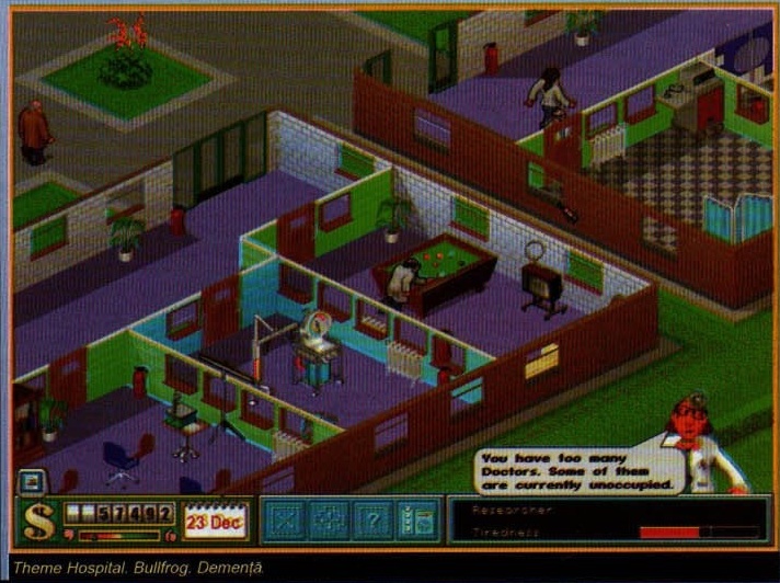 Theme Hospital. Bullfrog. Demență.