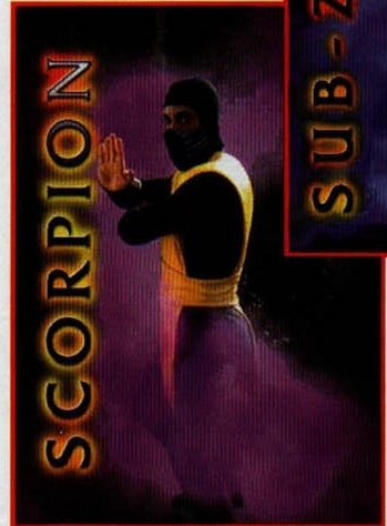 SCORPION (colțul din dreapta-sus al decupajului prinde chenarul imaginii SUB-ZERO, care se suprapune peste el pe pagină)