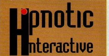 Titlul casetei „Hipnotic Interactive", cu inițialele decorative H și I