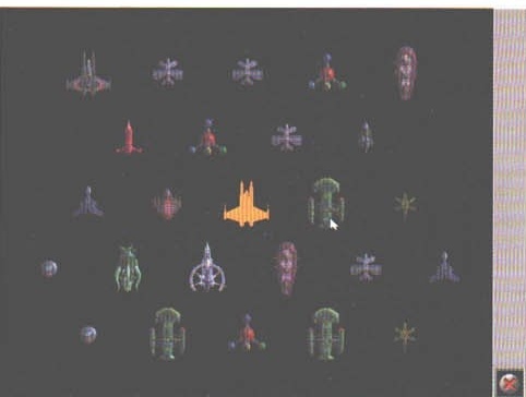 Ecranul de alegere a navei pentru melee