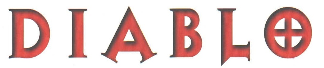 Logo-ul roșu „DIABLO"