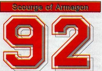 Score Board „Scourge of Armagon": 92