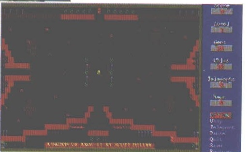Captură dintr-un editor de hărți Wolfenstein 3D, cu meniul lateral