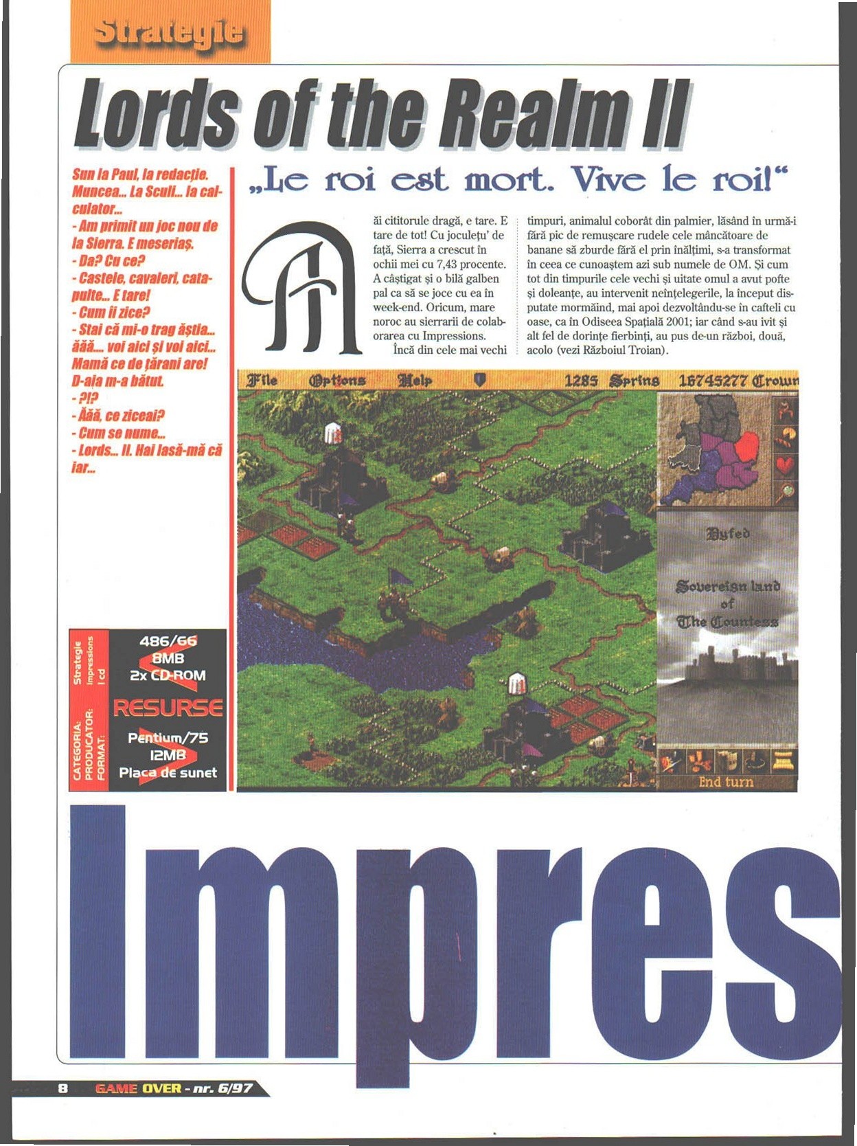 Numărul 6, pagina 10 — Lords of the Realm II