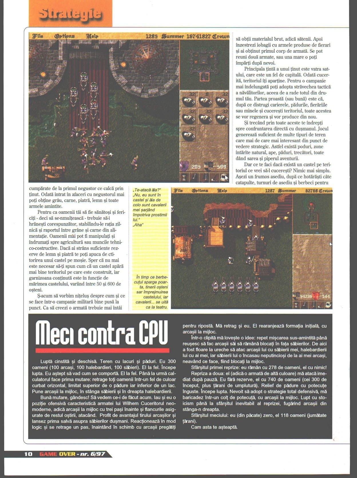 Numărul 6, pagina 12 — Lords of the Realm II