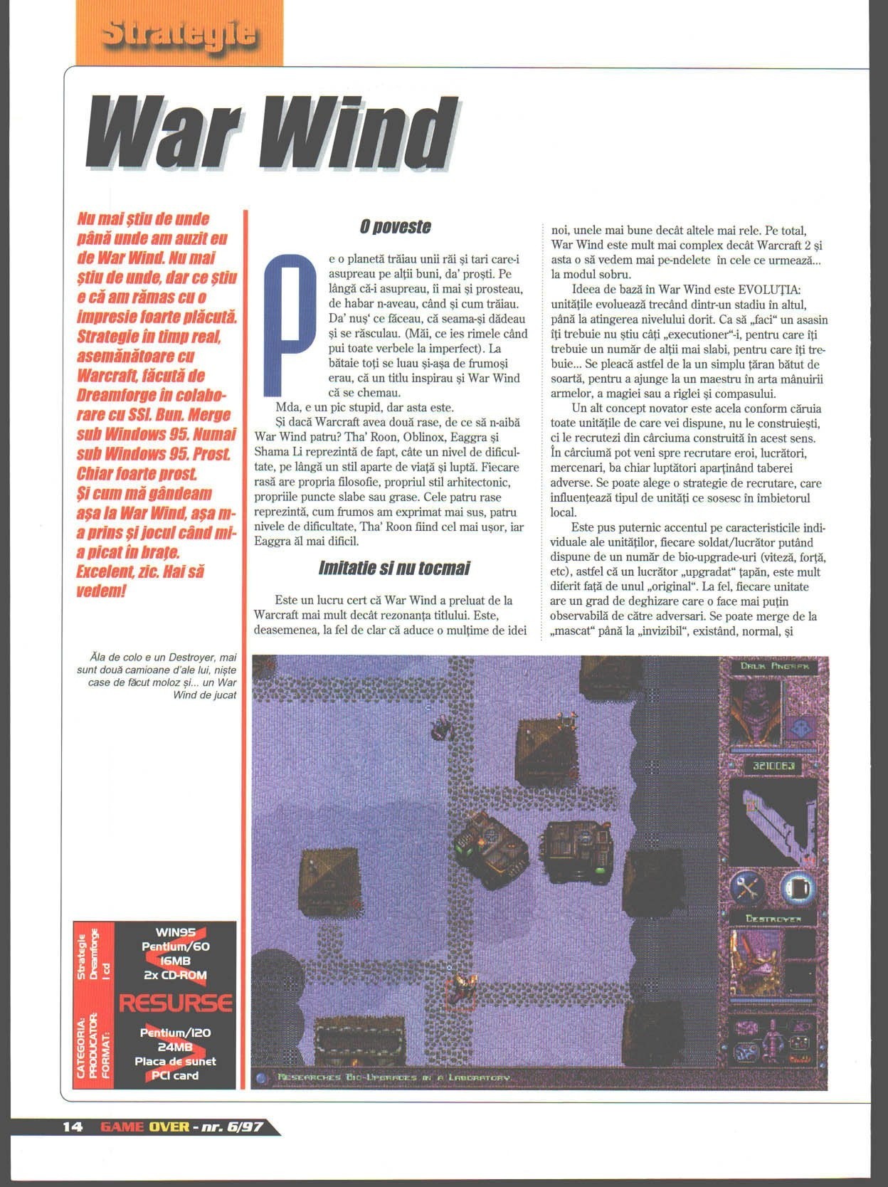 Numărul 6, pagina 16 — War Wind