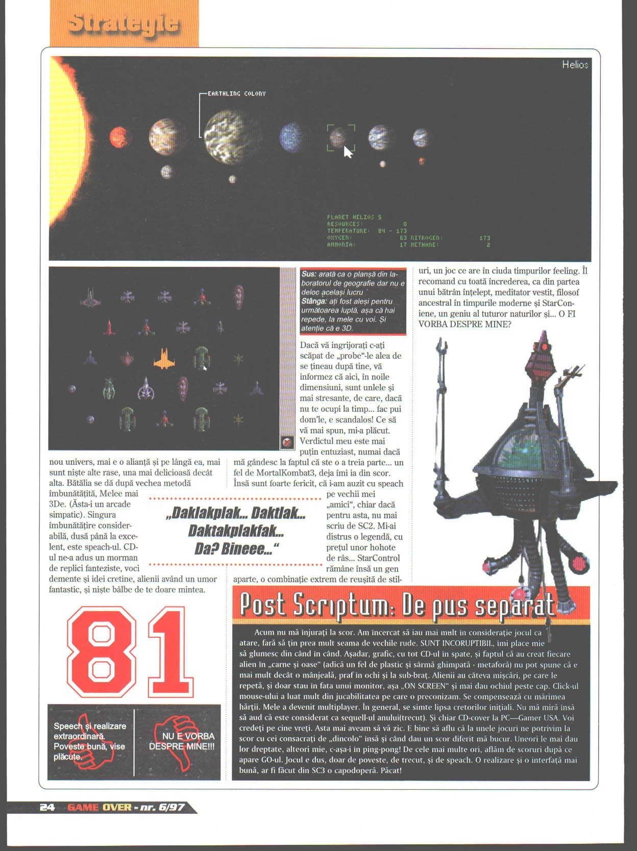 Numărul 6, pagina 26 — Star Control 3