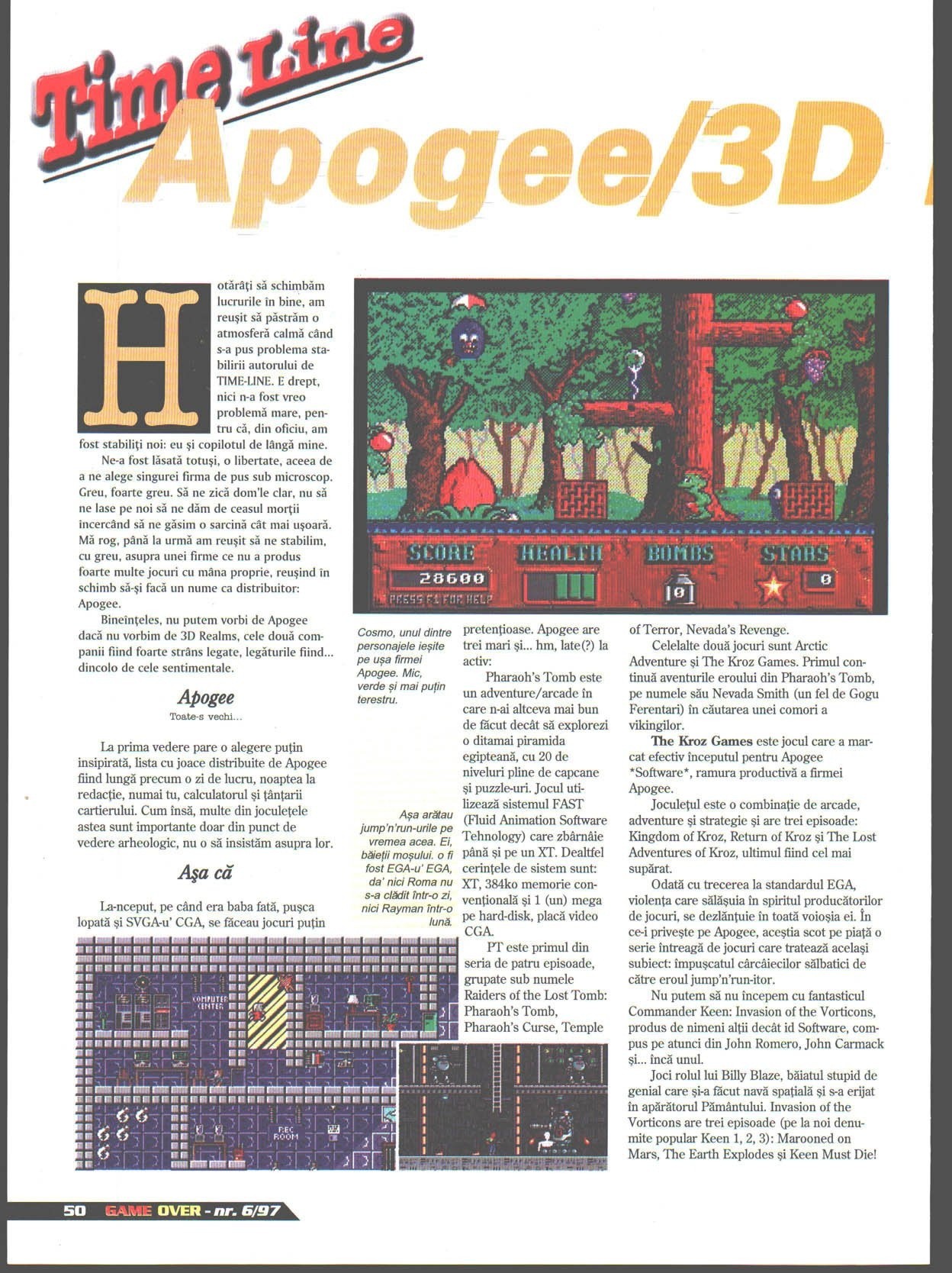 Numărul 6, pagina 52 — Time Line: Apogee / 3D Realms
