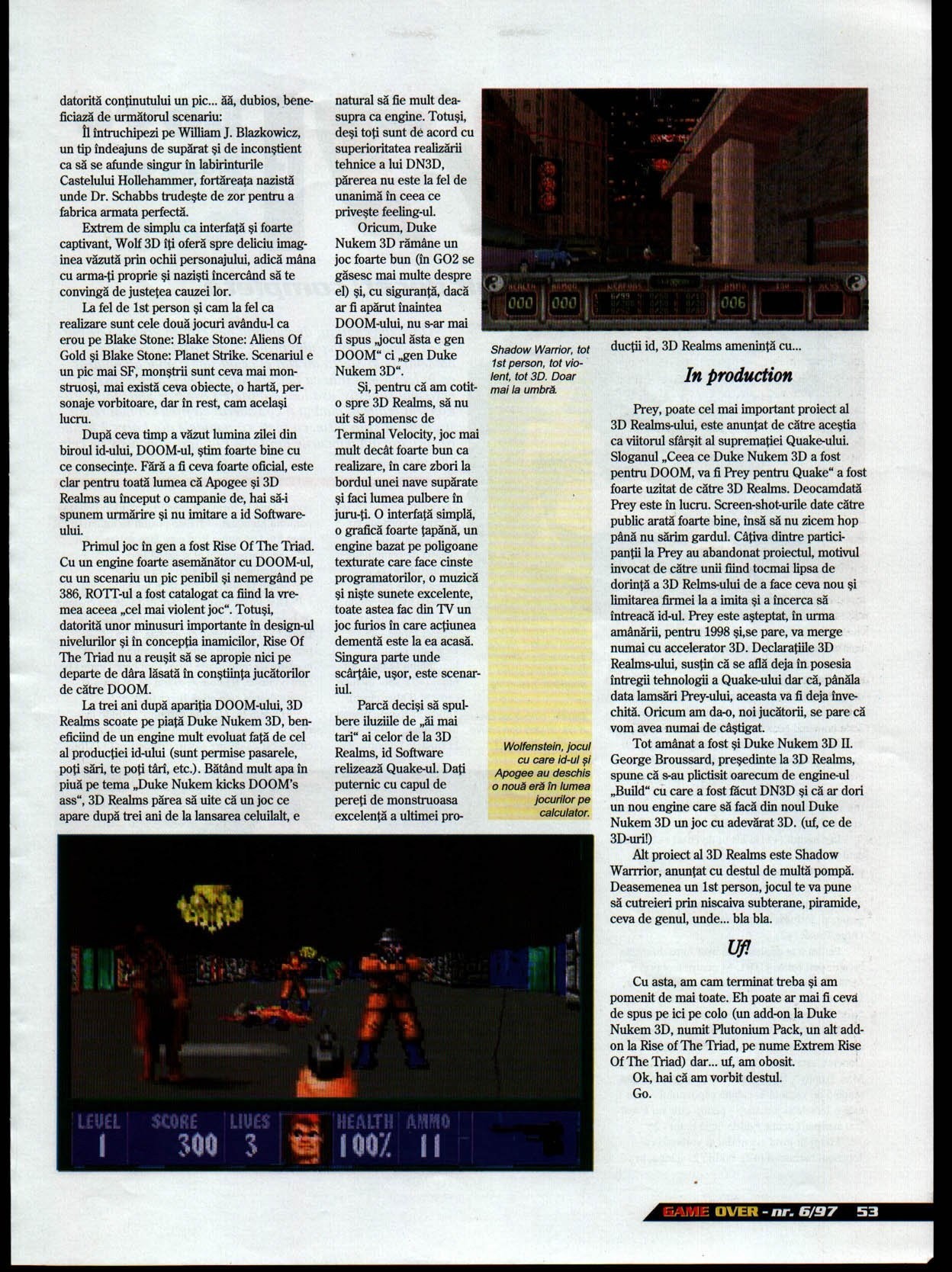 Numărul 6, pagina 55 — Time Line: Apogee / 3D Realms