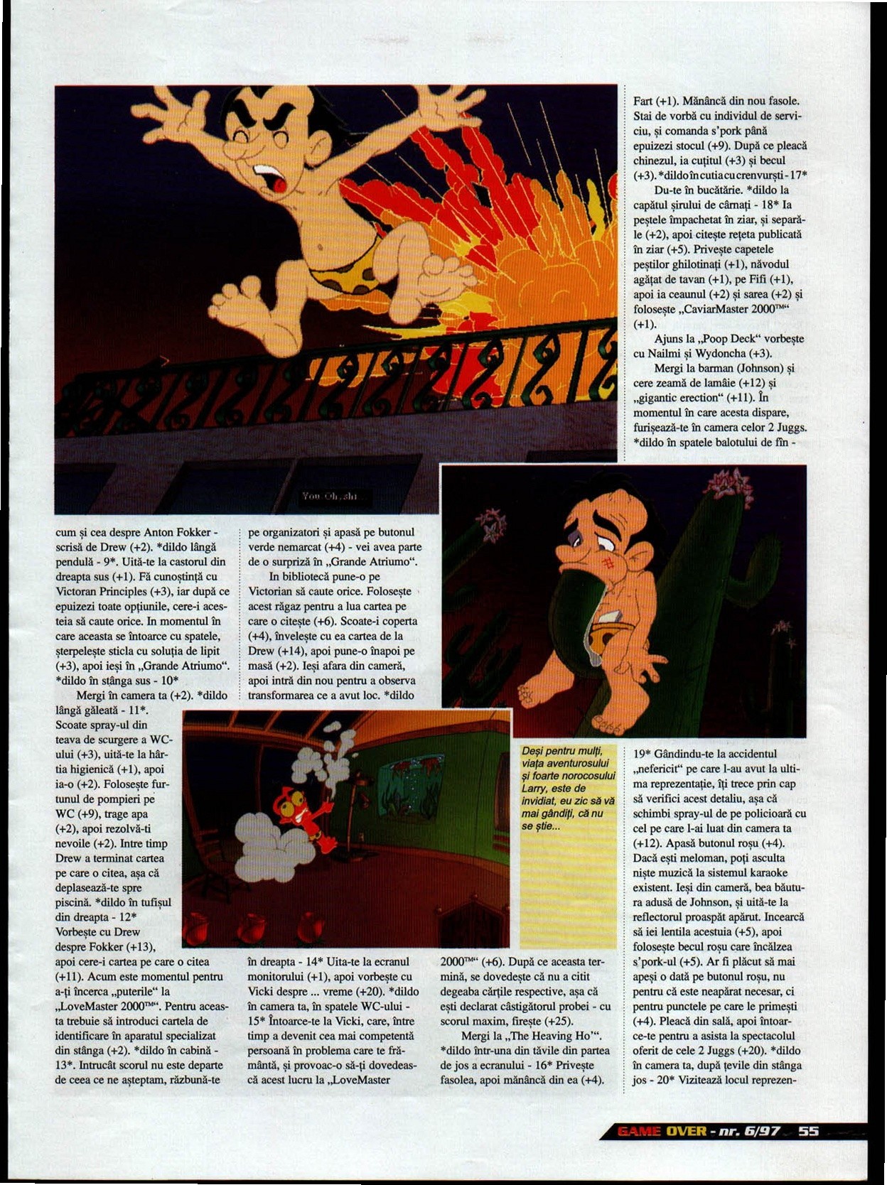 Numărul 6, pagina 57 — Leisure Suit Larry 7: Love For Sail — Soluție (mai mult decât) completă