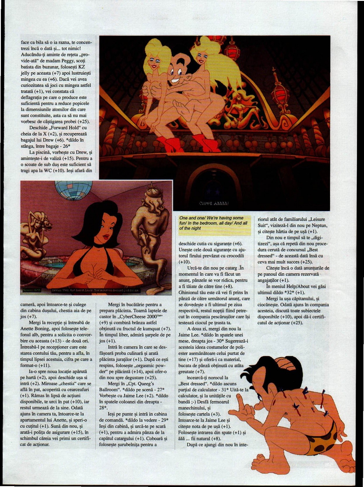 Numărul 6, pagina 59 — Leisure Suit Larry 7: Love For Sail — Soluție (mai mult decât) completă