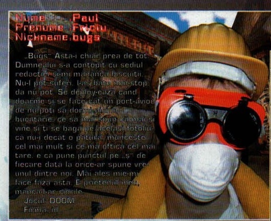 Fișa lui bugs — Ficiu Paul