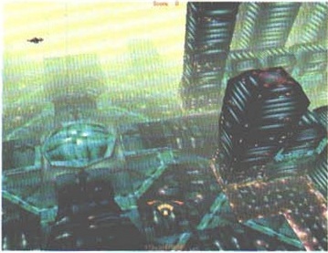 Oraș futurist — fără legendă tipărită