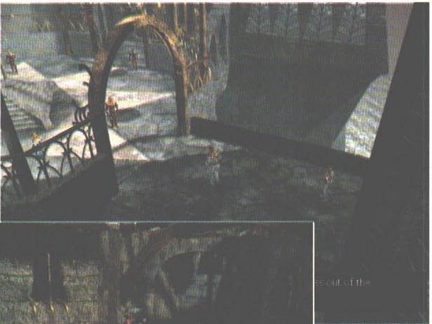 Ruine cu arcade și scări — în joc: „...s out of the"