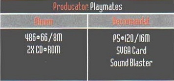 Caseta Producator: Playmates (Battle Area Toshinden), cu coloanele Minim / Recomandat