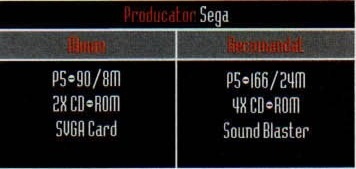 Caseta Producator: Sega (Virtua Fighter), cu coloanele Minim / Recomandat