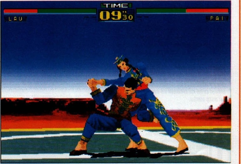 Captură din Virtua Fighter: LAU contra PAI
