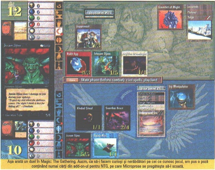 Așa arată un duel în Magic: The Gathering.