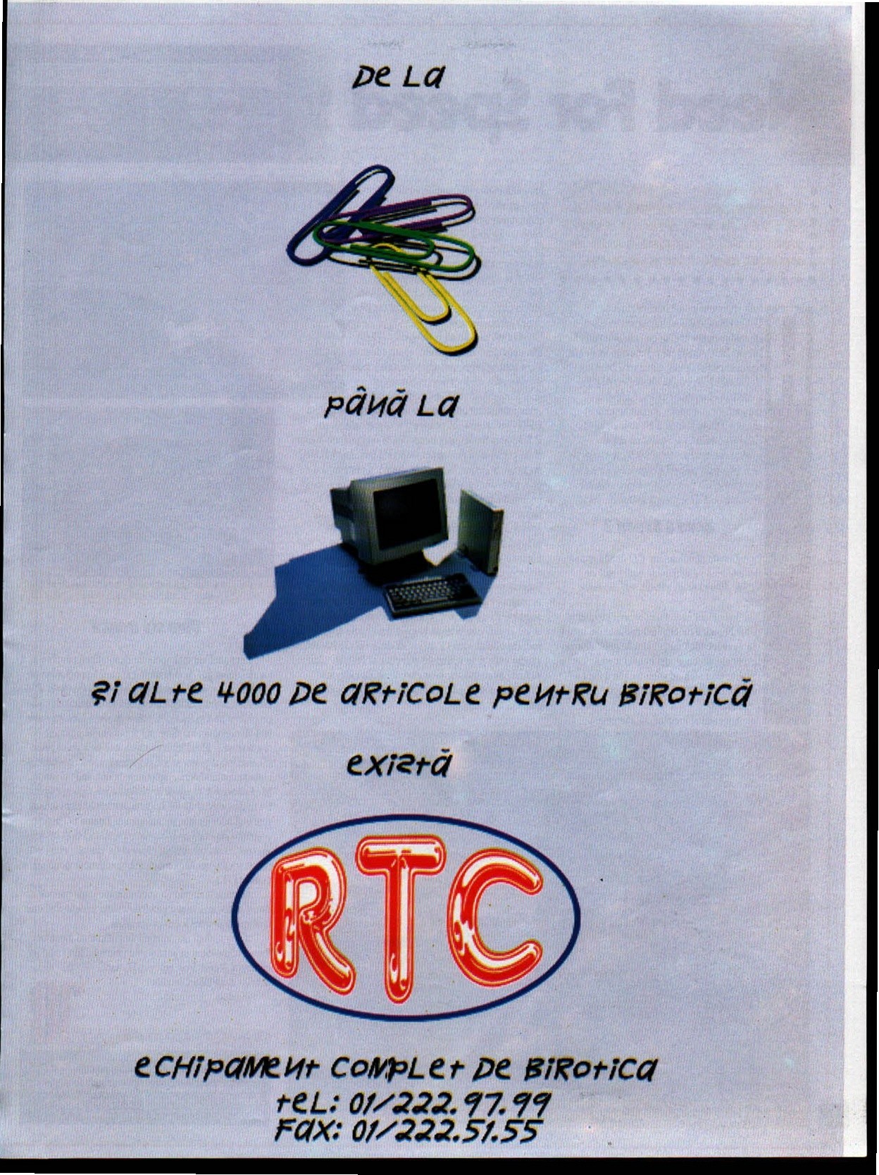 Numărul 7, pagina 21 — Reclamă — RTC