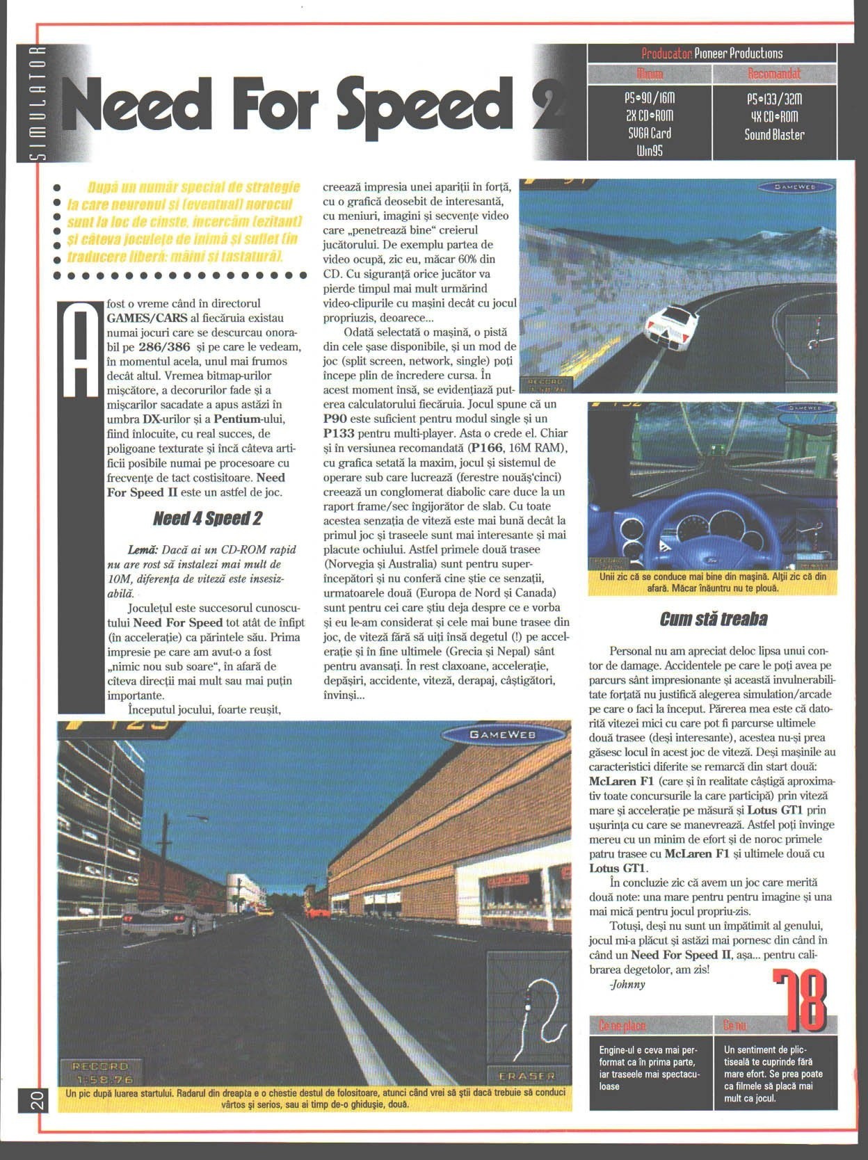 Numărul 7, pagina 22 — Need For Speed 2
