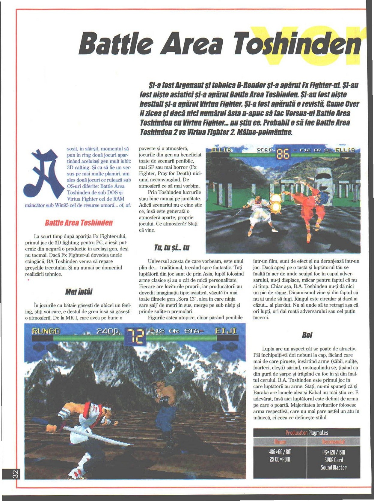 Numărul 7, pagina 34 — VERSUS — Battle Area Toshinden vs. Virtua Fighter