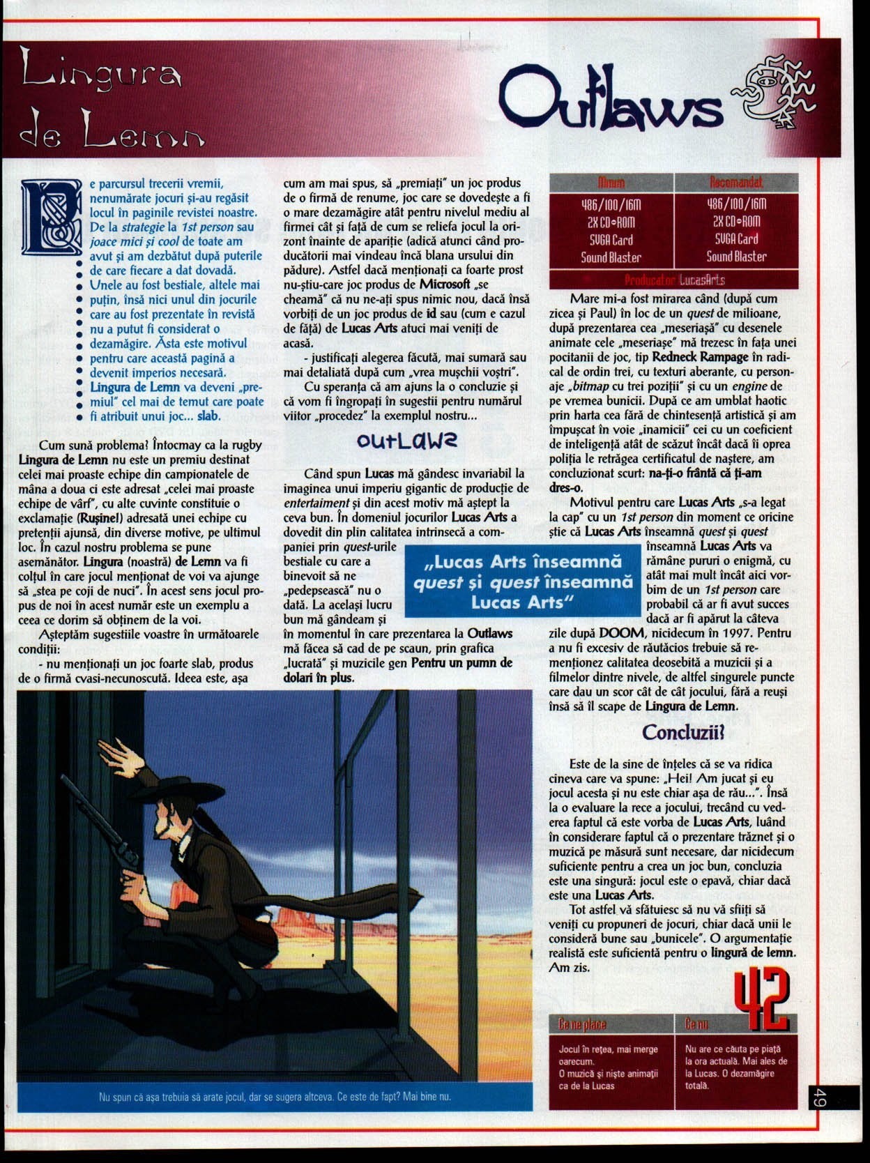 Numărul 7, pagina 51 — Lingura de lemn — Outlaws