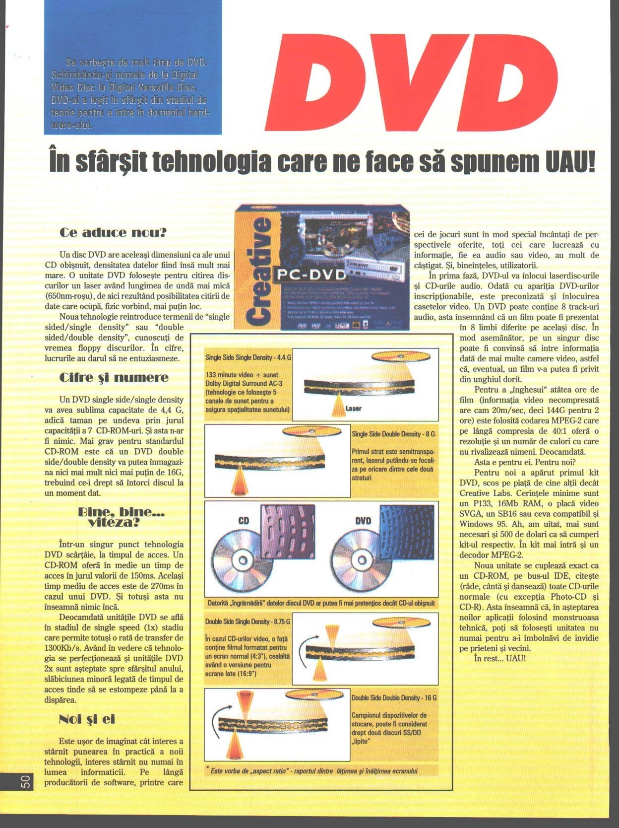 Numărul 7, pagina 52 — DVD — În sfârșit tehnologia care ne face să spunem UAU!