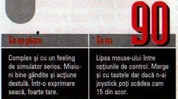 Scorul final — 90 — și caseta „Ce ne place" / „Ce nu"