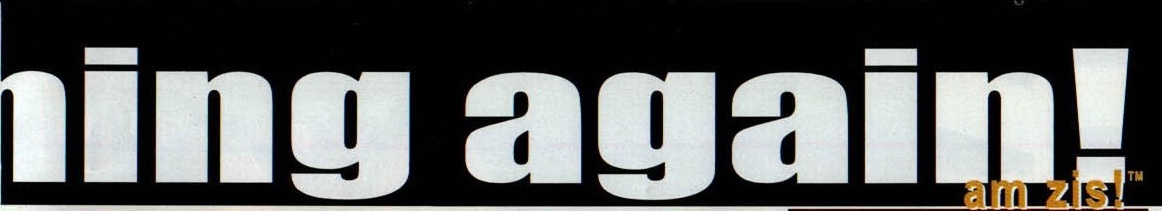 A doua jumătate a titlului: „…ning again!”, cu „am zis!™” cules cu auriu