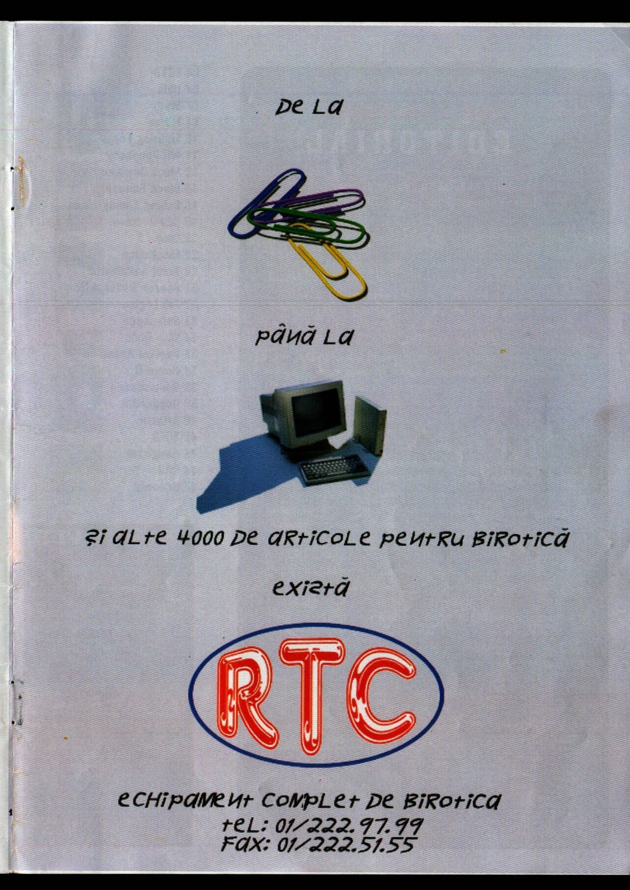 Numărul 8, pagina 3 — RTC birotică (reclamă)