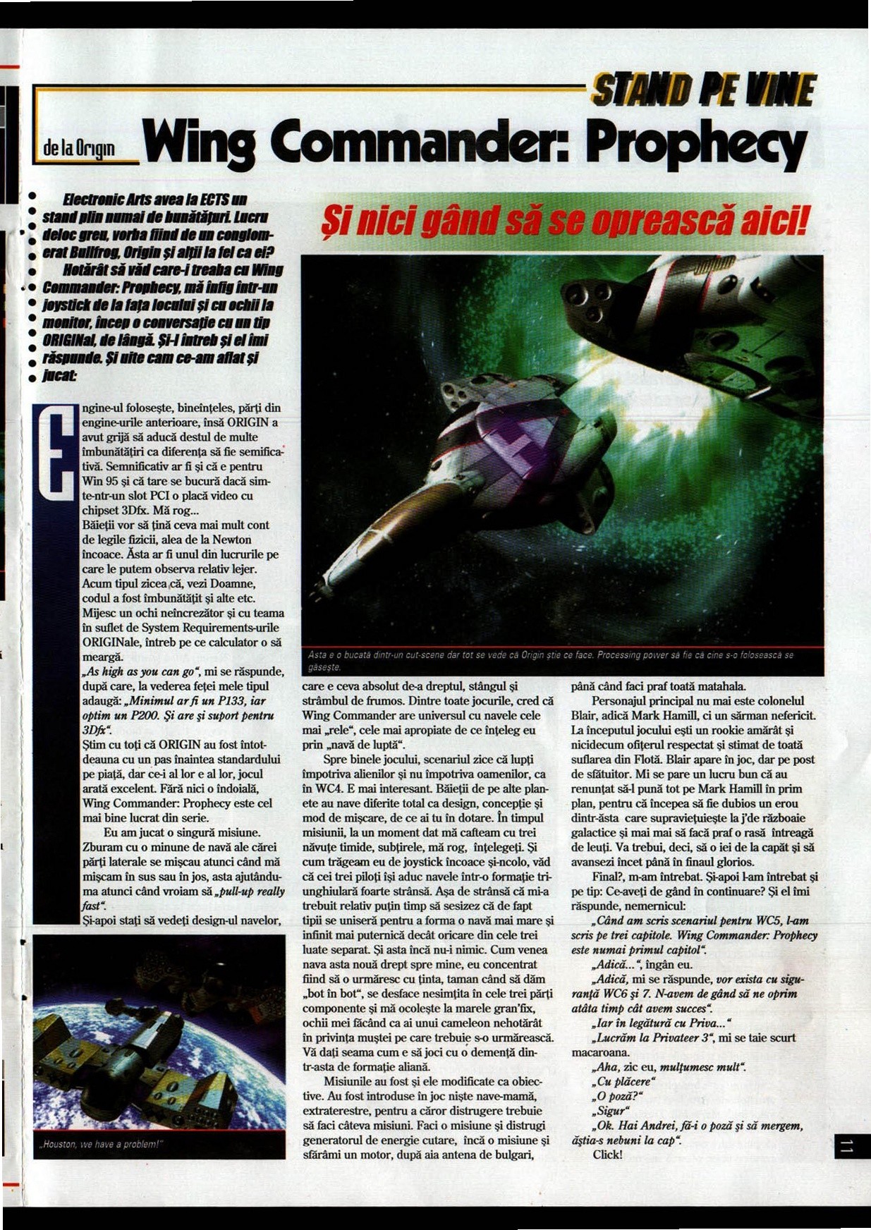 Numărul 8, pagina 13 — Wing Commander: Prophecy