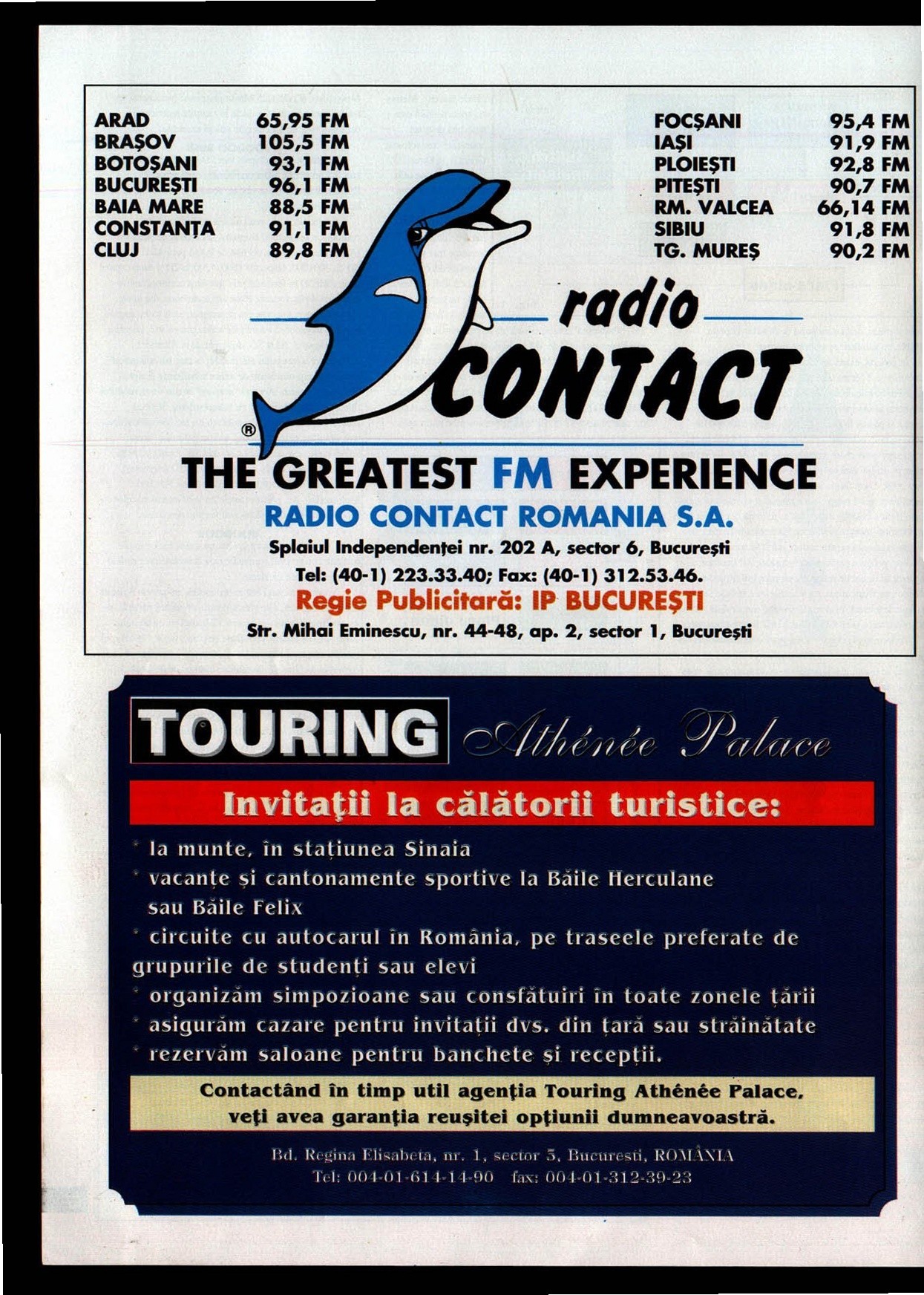 Numărul 8, pagina 46 — Radio Contact (reclamă)