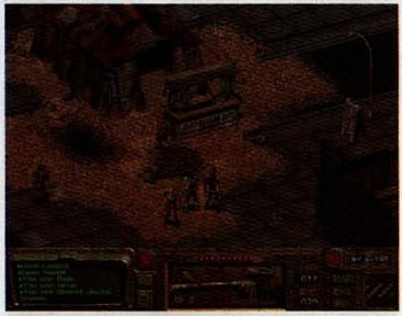 Al treilea screenshot de pe coloana 1 din p19: teren exterior cu interfața de joc jos