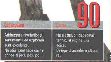 Nota finală — 90 — și caseta „Ce ne place” / „Ce nu”; semnătura „- Johnny” stă mult mai sus, în coloană, și nu intră în decupaj