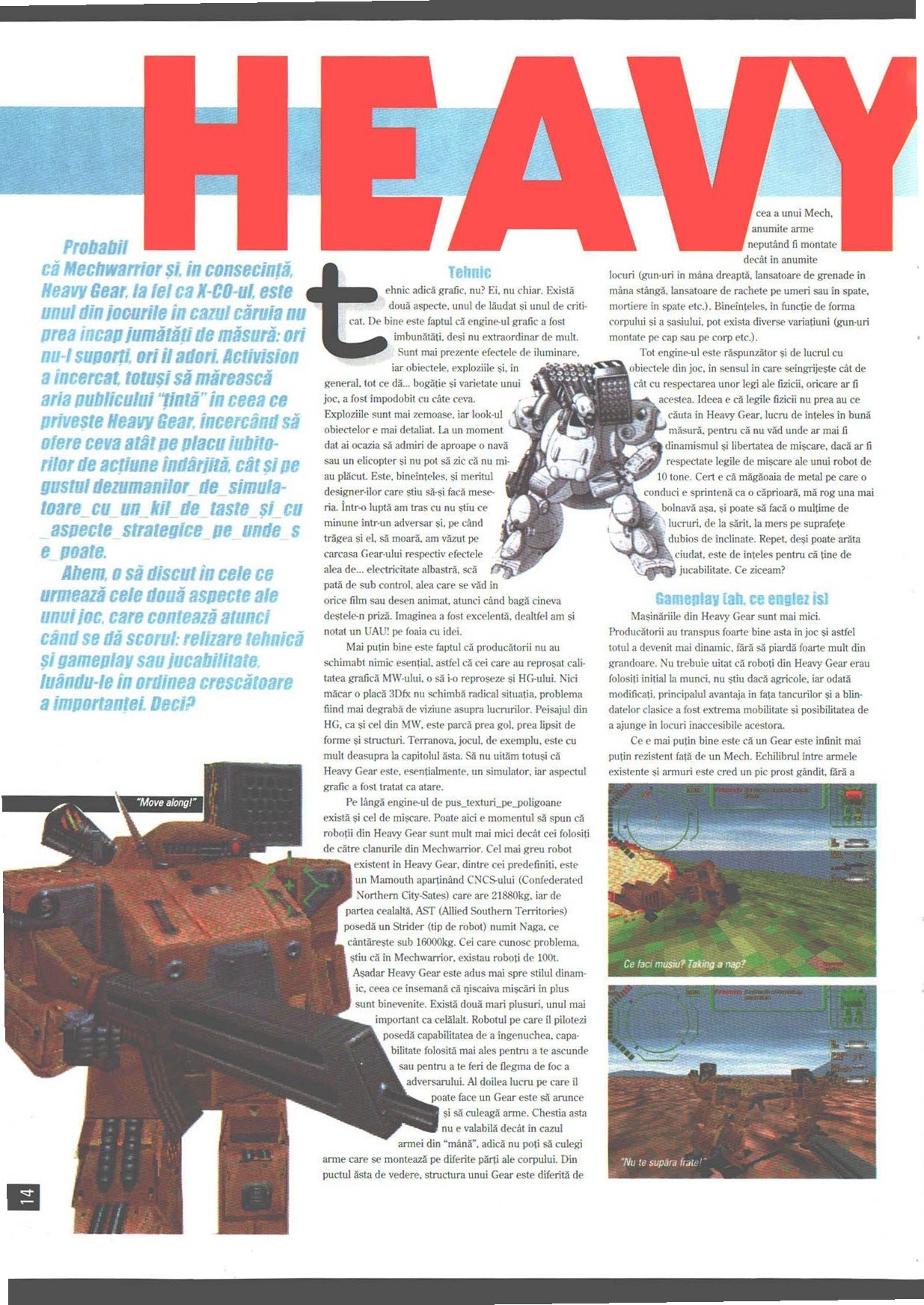 Numărul 9, pagina 16 — Heavy Gear
