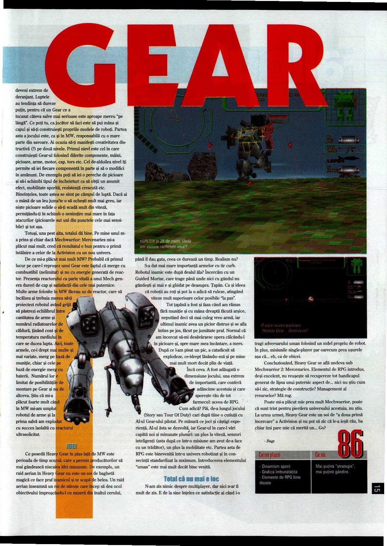 Numărul 9, pagina 17 — Heavy Gear