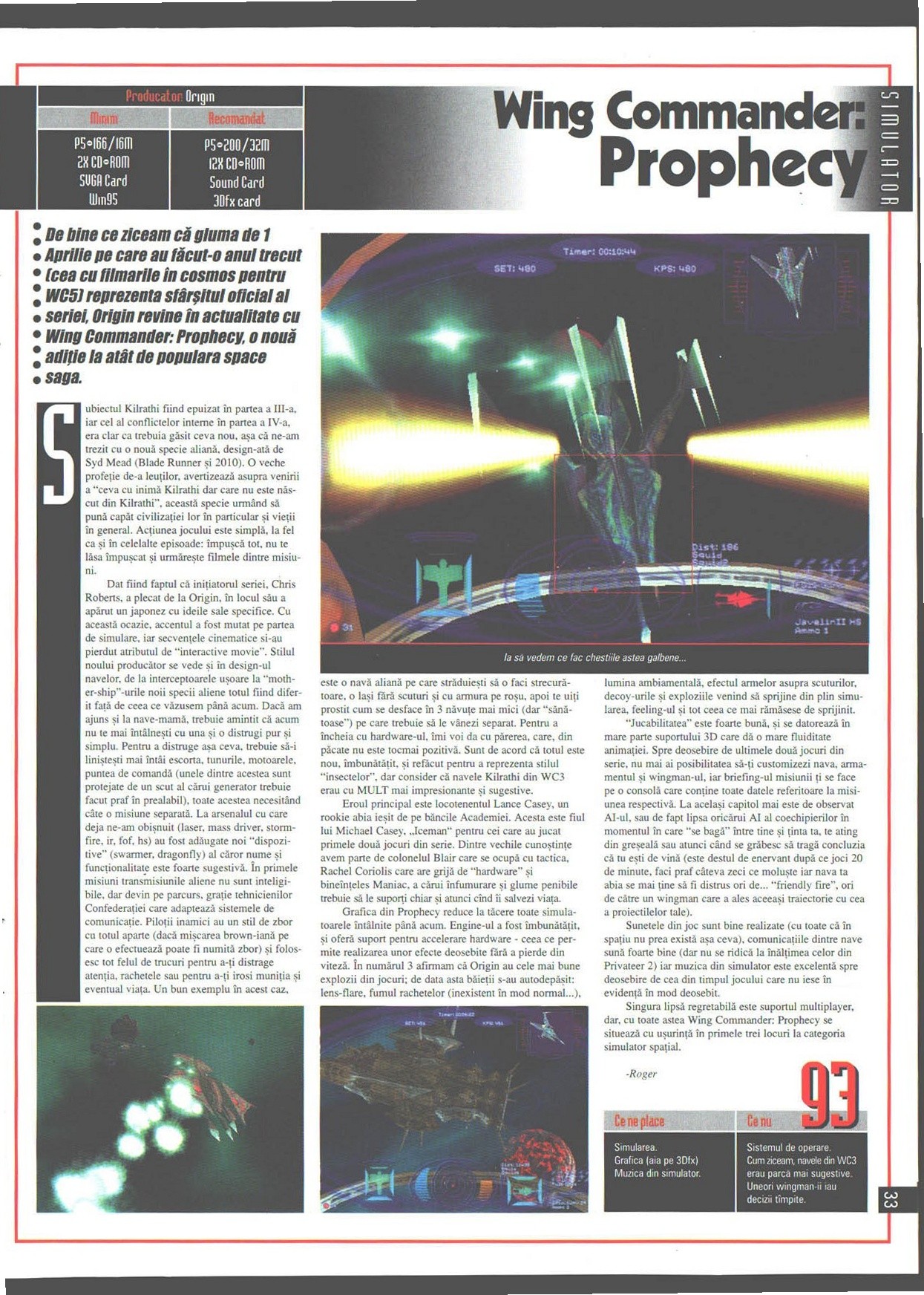 Numărul 9, pagina 35 — Wing Commander: Prophecy