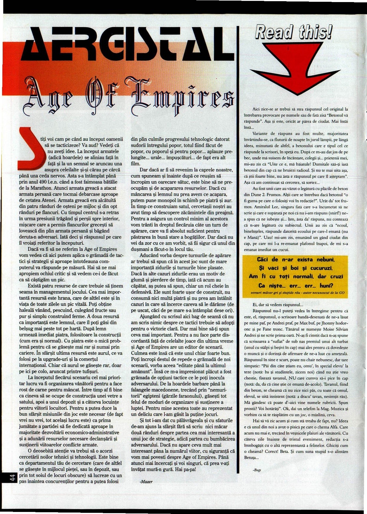 Numărul 9, pagina 46 — Read this!