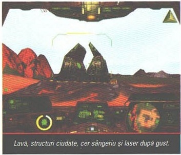 Lavă, structuri ciudate, cer sângeriu și laser după gust.